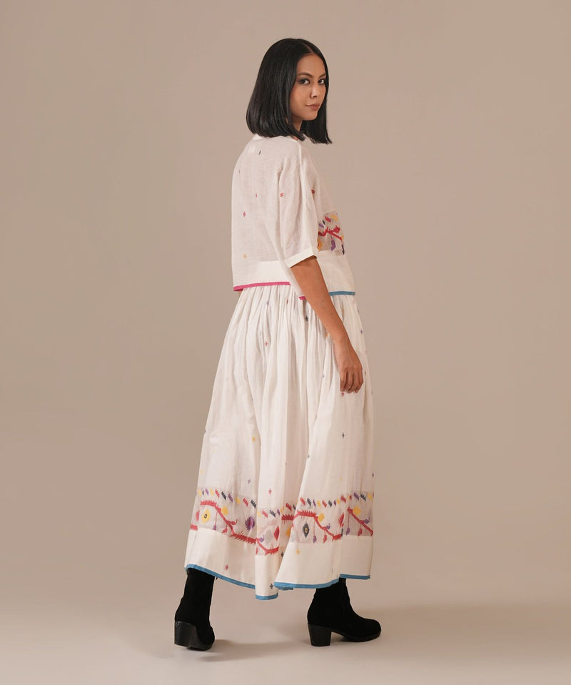 PEARL DEW SET 100% cotton by Indigo Dreams in white color for women Worldwide