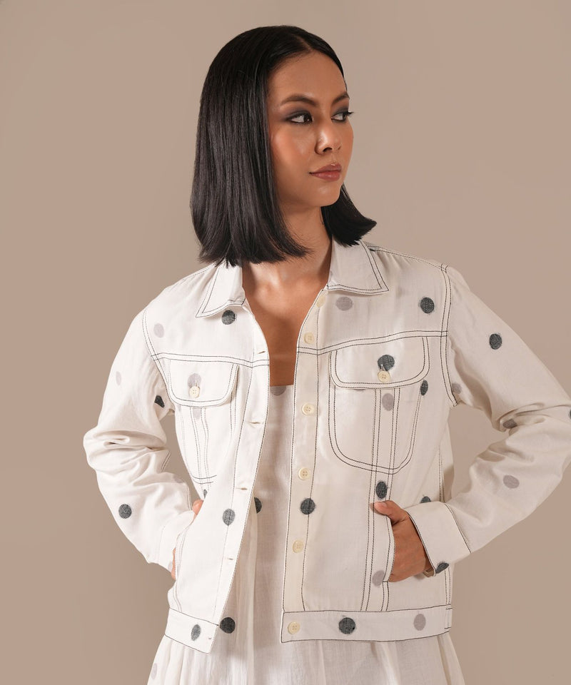 PEARL GLOW SET 100% cotton by Indigo Dreams in white color for women Worldwide