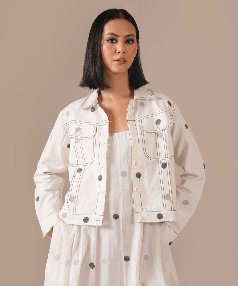 PEARL GLOW SET 100% cotton by Indigo Dreams in white color for women Worldwide