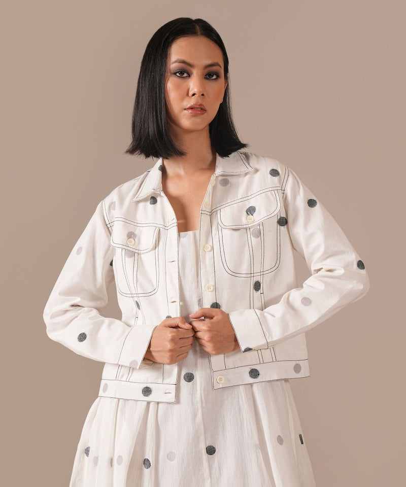 PEARL GLOW SET 100% cotton by Indigo Dreams in white color for women Worldwide