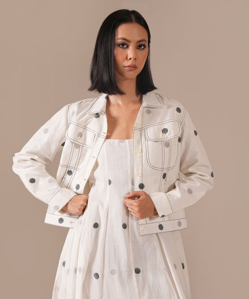 PEARL GLOW SET 100% cotton by Indigo Dreams in white color for women Worldwide