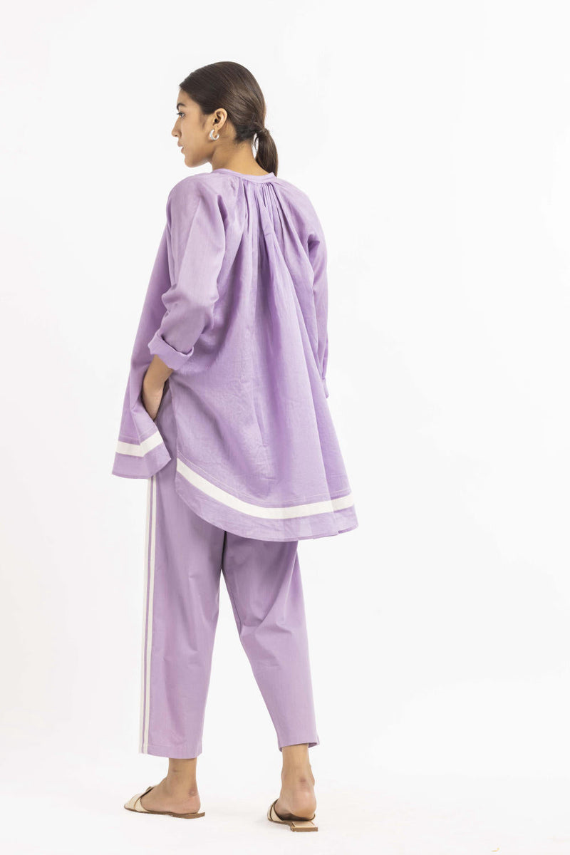 Peasant Top Co-ord Lavender Co-ord Set,Top & Tunics by THREE for women Worldwide