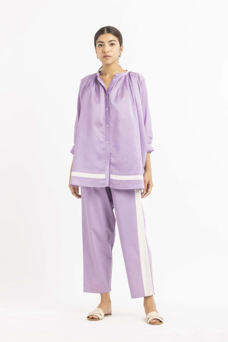 Peasant Top Co-ord Lavender Co-ord Set,Top & Tunics by THREE for women Worldwide