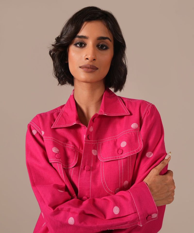 PEONY HAZE SET 100% cotton by Indigo Dreams in pink color for women Worldwide