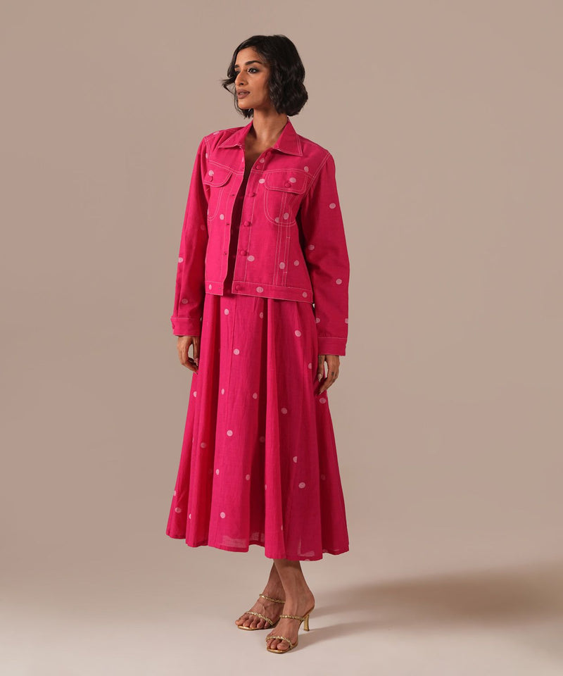 PEONY HAZE SET 100% cotton by Indigo Dreams in pink color for women Worldwide