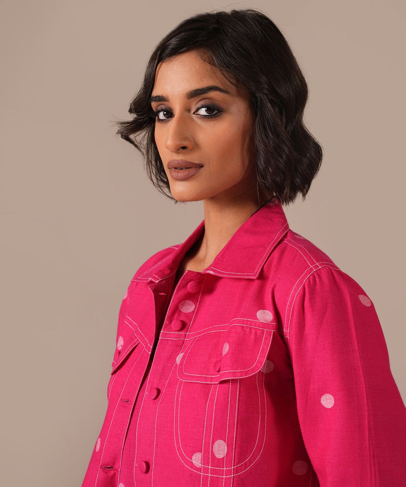 PEONY HAZE SET 100% cotton by Indigo Dreams in pink color for women Worldwide