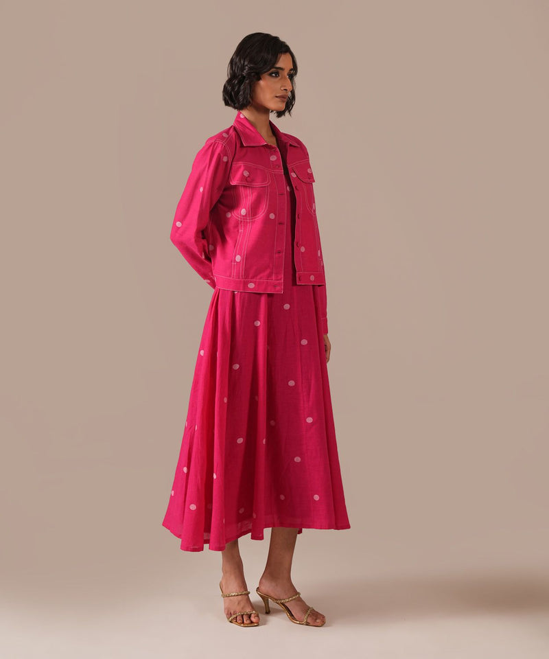 PEONY HAZE SET 100% cotton by Indigo Dreams in pink color for women Worldwide