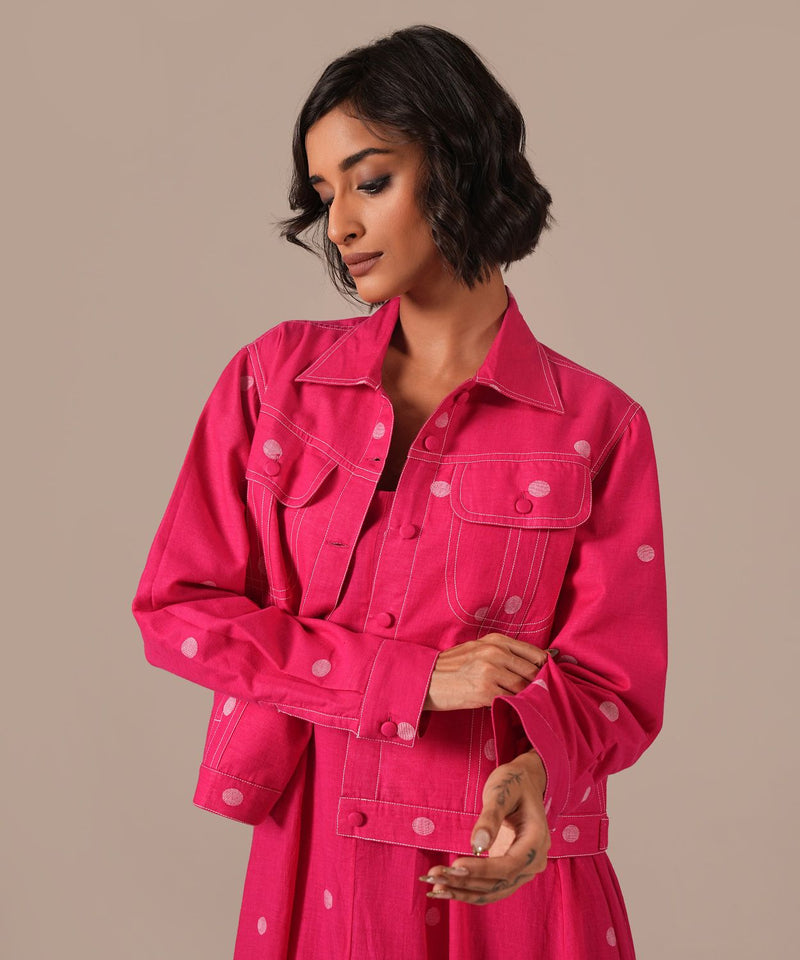 PEONY HAZE SET 100% cotton by Indigo Dreams in pink color for women Worldwide