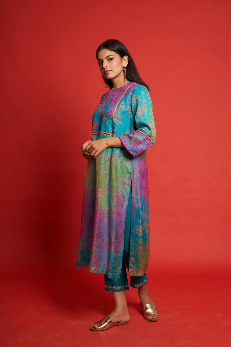 Periwinkle Kurta Sets by Priti Prashant for women Worldwide