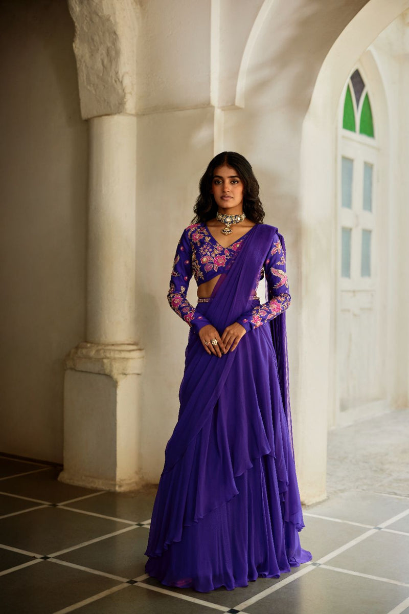 PH-2833 Lithi Saree Set chiffon by Paulmi & Harsh for women Worldwide