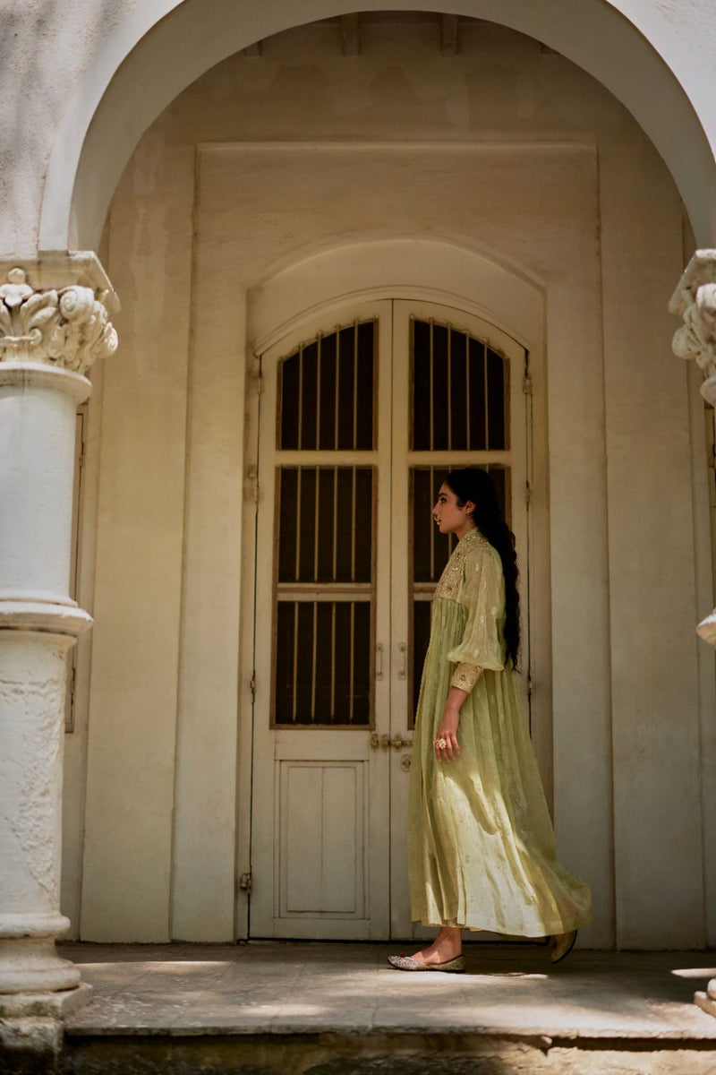 PH-3114 Solene Palazzo Jacket Set by Paulmi & Harsh in green color for women Worldwide