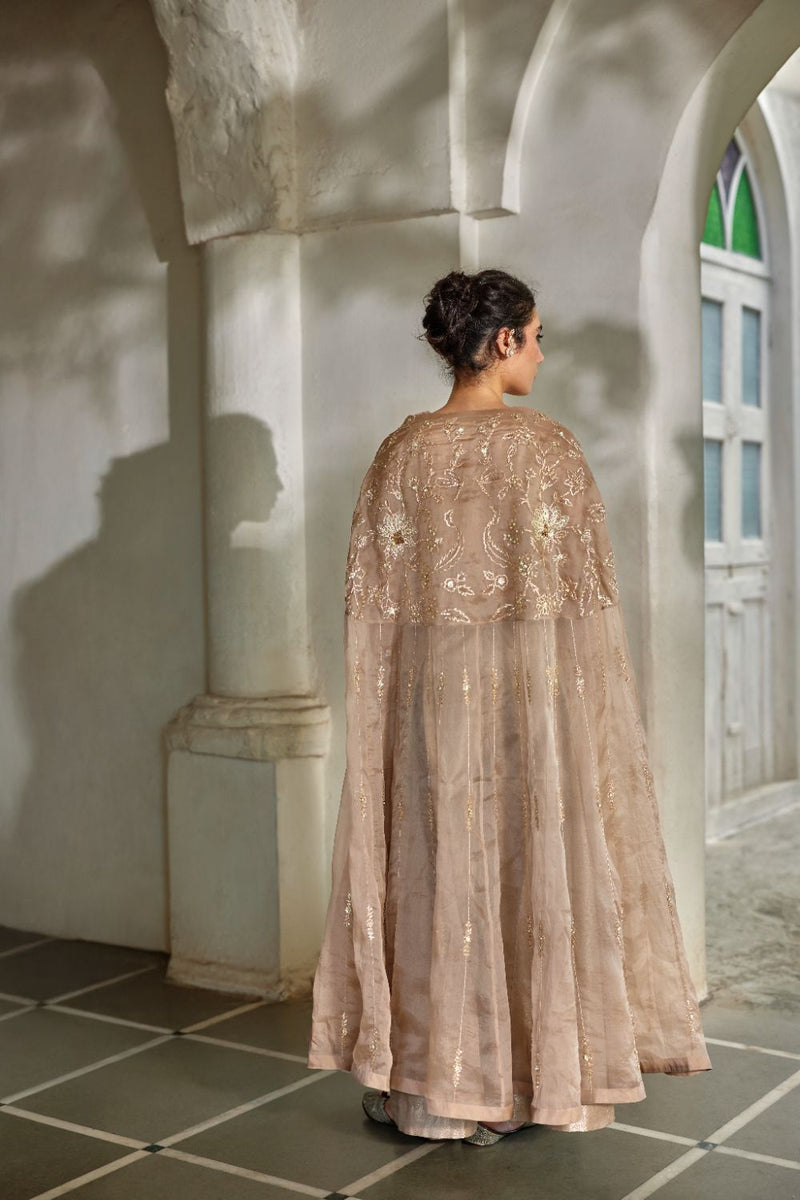 PH-3115 Lyra Cape Trouser Set by Paulmi & Harsh for women Worldwide