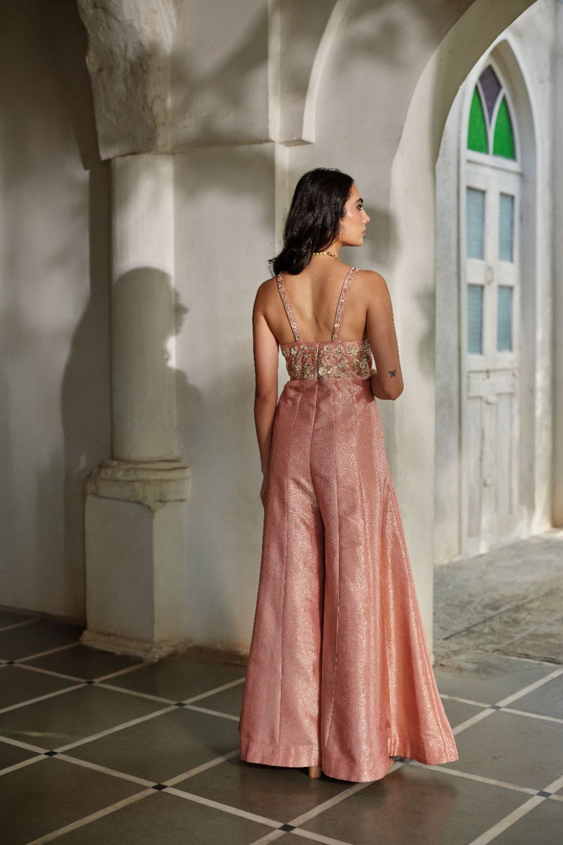 PH-3116 Mira Cape Jumpsuit Set by Paulmi & Harsh for women Worldwide