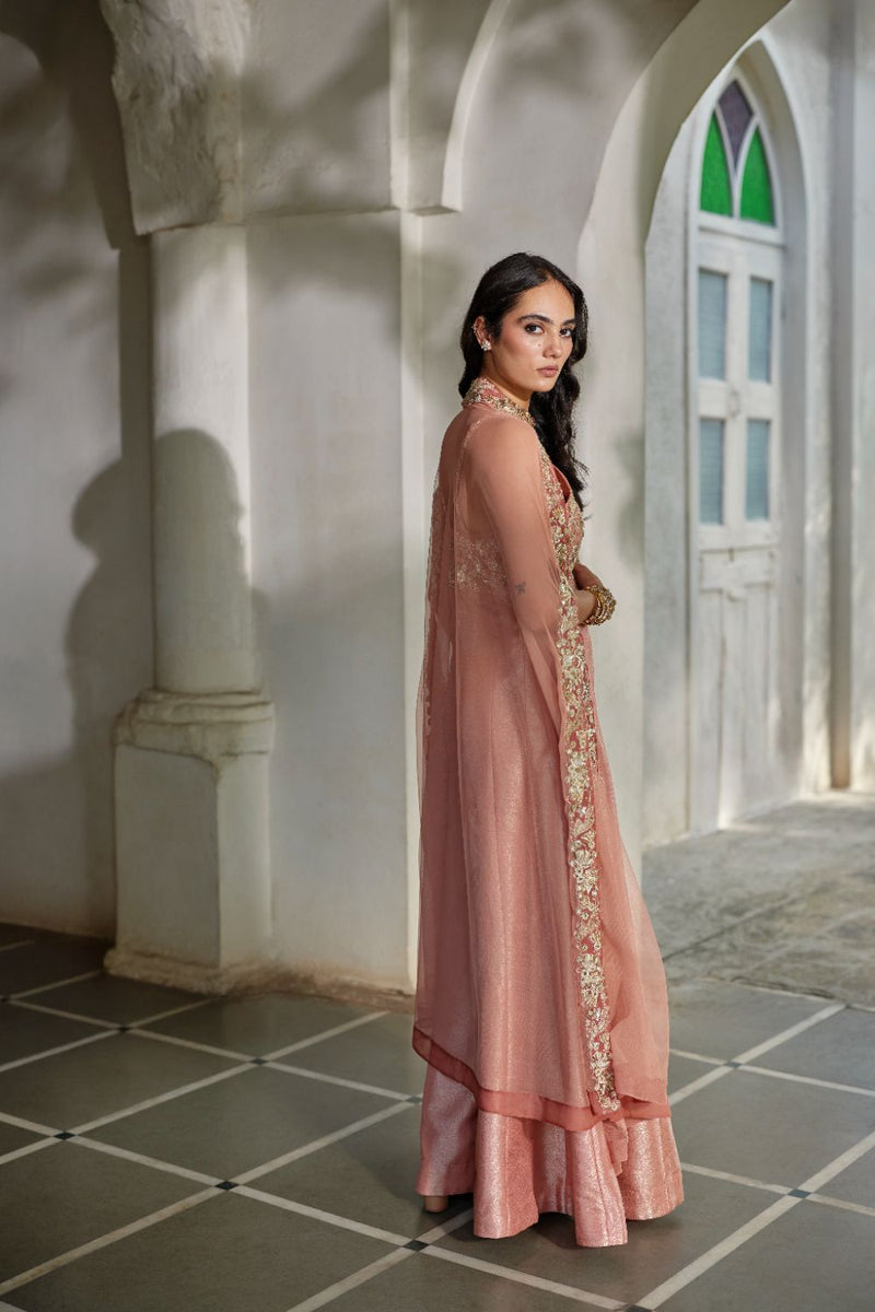 PH-3116 Mira Cape Jumpsuit Set by Paulmi & Harsh for women Worldwide