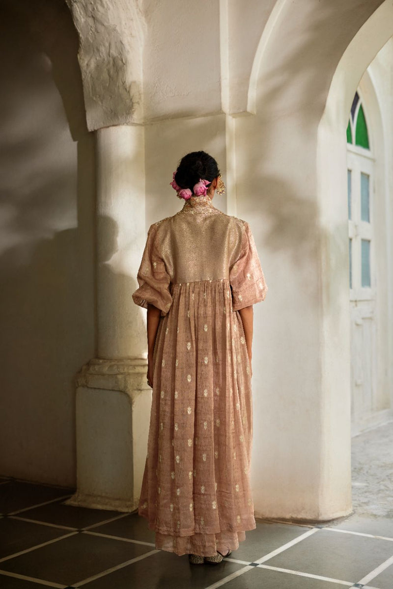 PH-3117 Erios Jacket Set by Paulmi & Harsh in brown color for women Worldwide