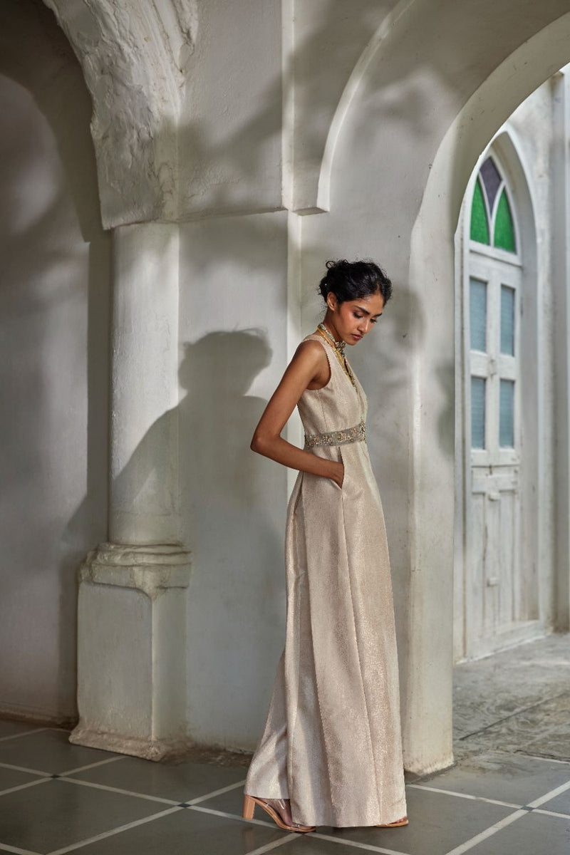 PH-3119 Sera Cape Jumpsuit Set by Paulmi & Harsh for women Worldwide