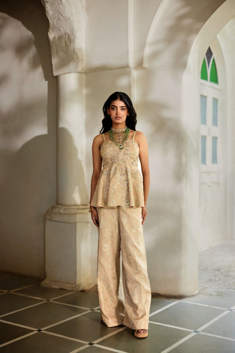 PH-3123 Nara Peplum Set by Paulmi & Harsh for women Worldwide
