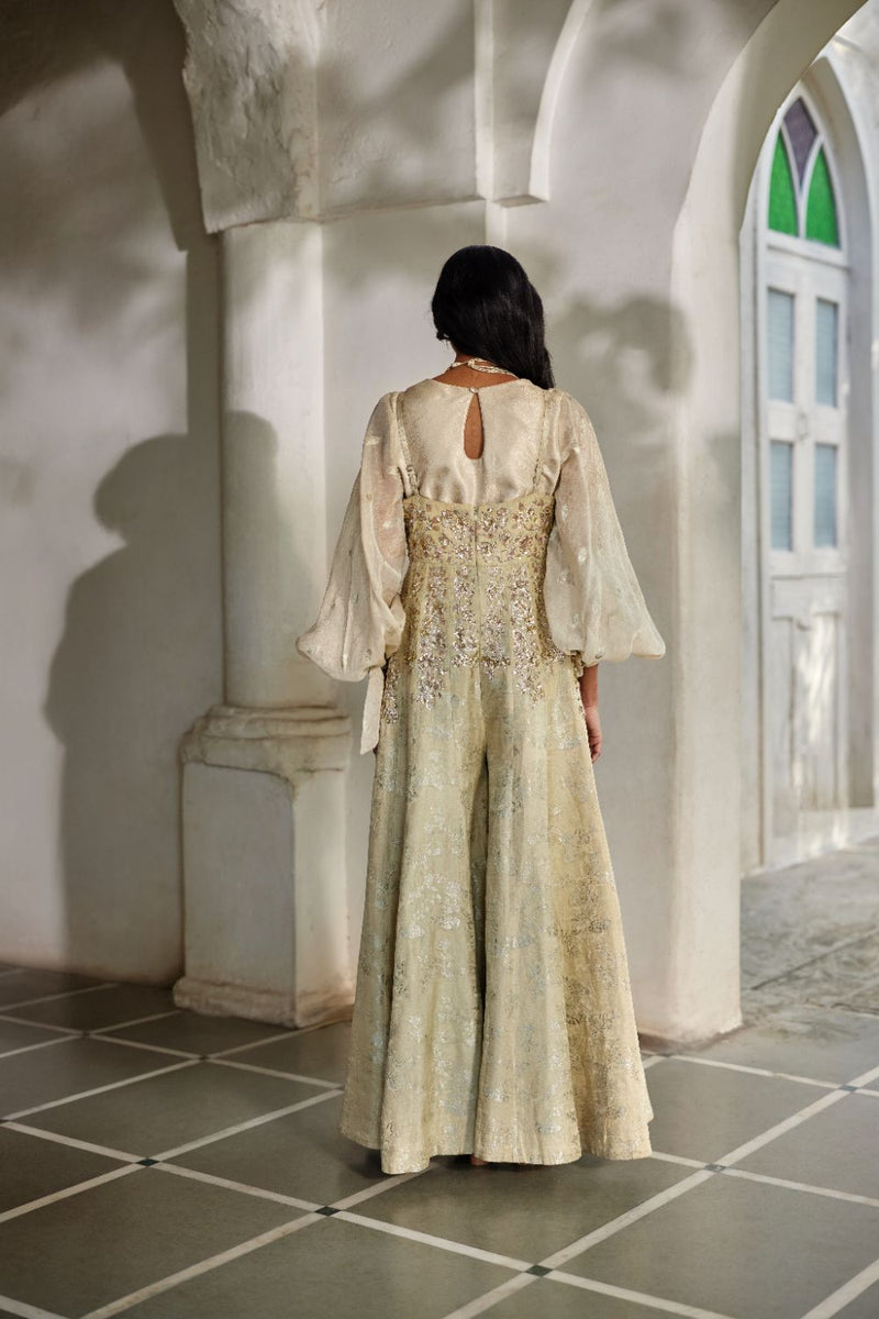 PH-3124 Reni Jumpsuit by Paulmi & Harsh in green color for women Worldwide