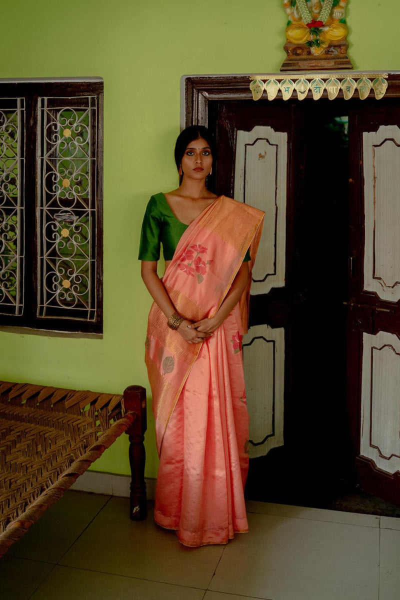 Phool Pata Sari Sarees by Suparna Som for women Worldwide