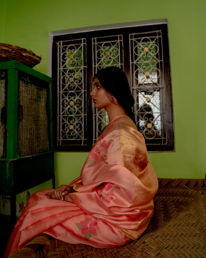 Phool Pata Sari Sarees by Suparna Som for women Worldwide