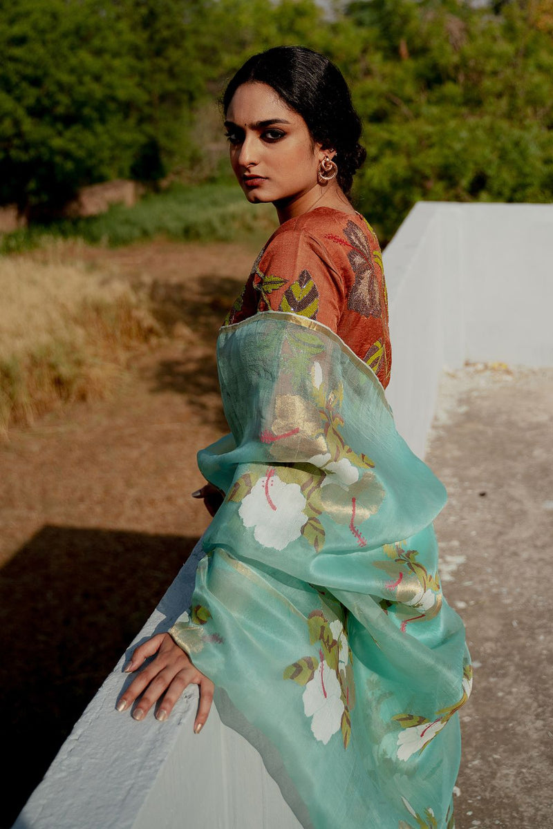 Phulavaari Sari Sarees by Suparna Som for women Worldwide
