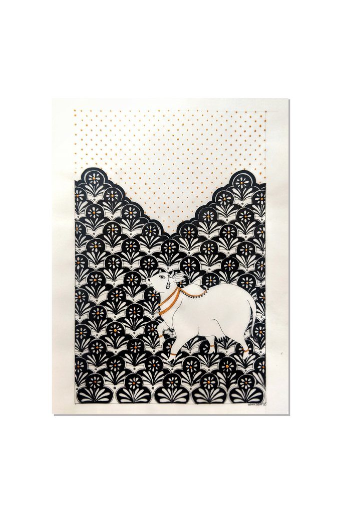 Pichwai Field Cow Original Art Kosha Shah