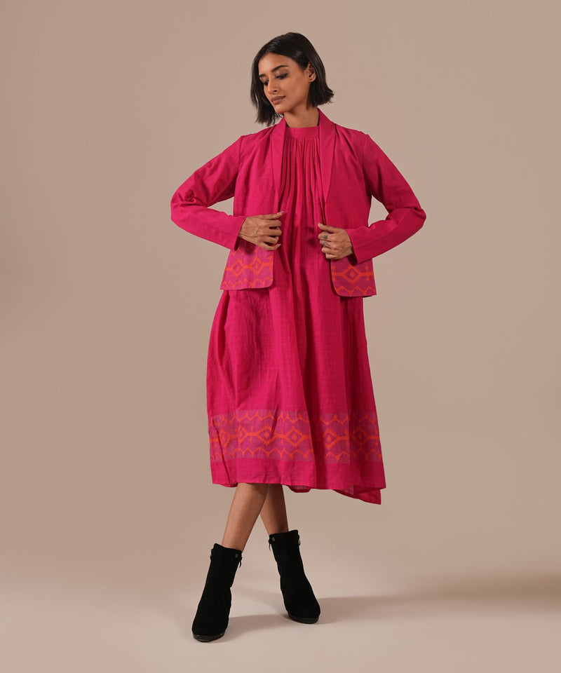 PINK AURA SET 100% cotton by Indigo Dreams in pink color for women Worldwide