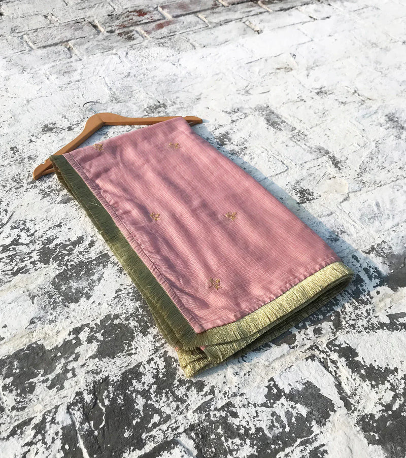 Gulabo Dupatta Dupattas by Khara Kapas in pink for women Worldwide