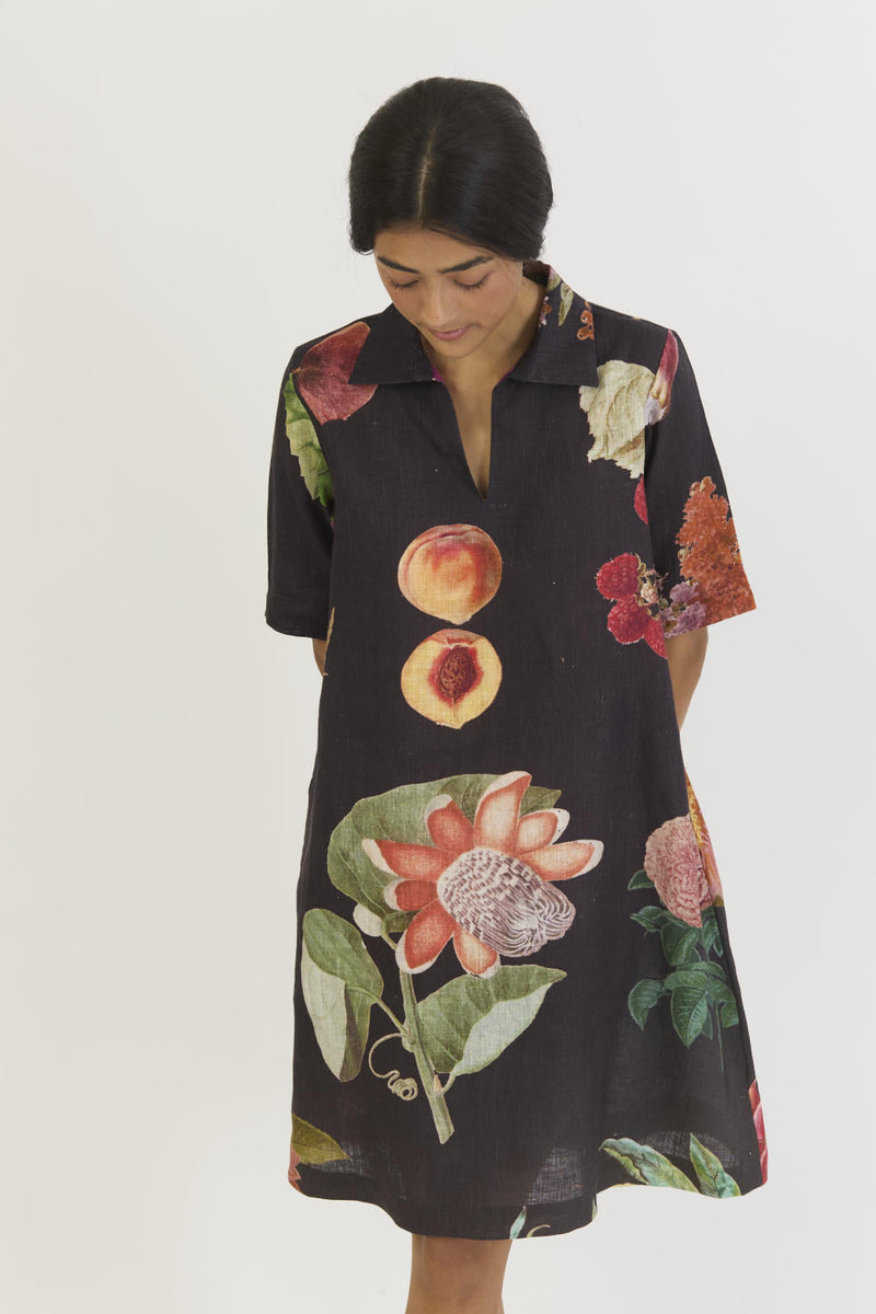 PLUM SHORT COLLARED DRESS by Yam for women Worldwide