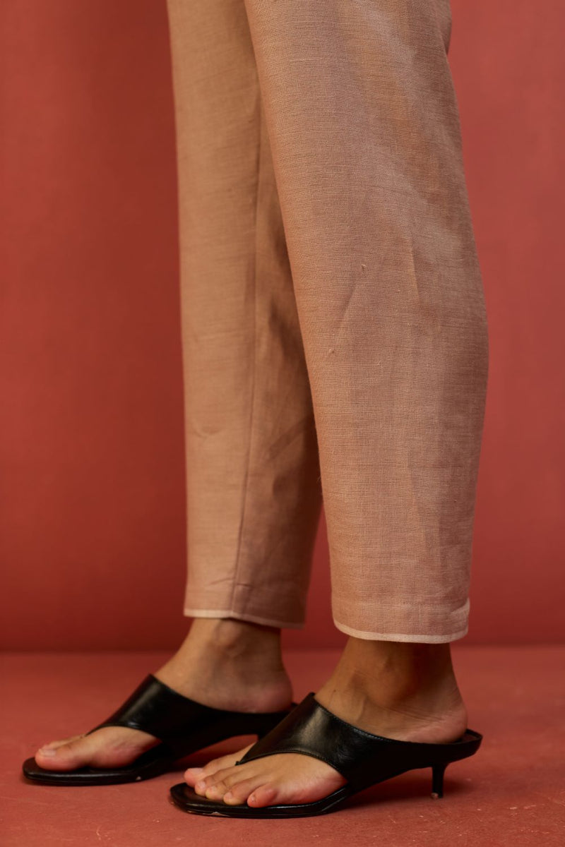 Wera Tapered Linen Pants - Dusty Rose by Manan for Worldwide