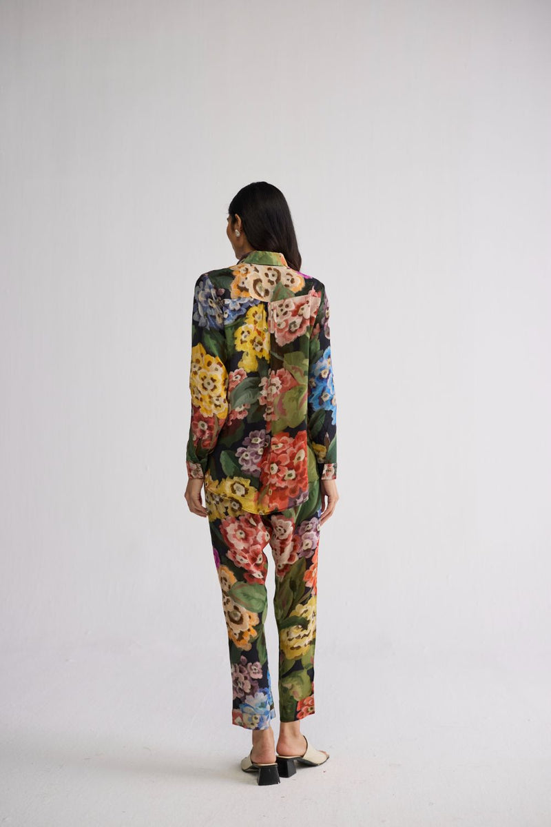 RAIN CO-ORD SET crepe co-ord set by YAM in multicolor for women Worldwide