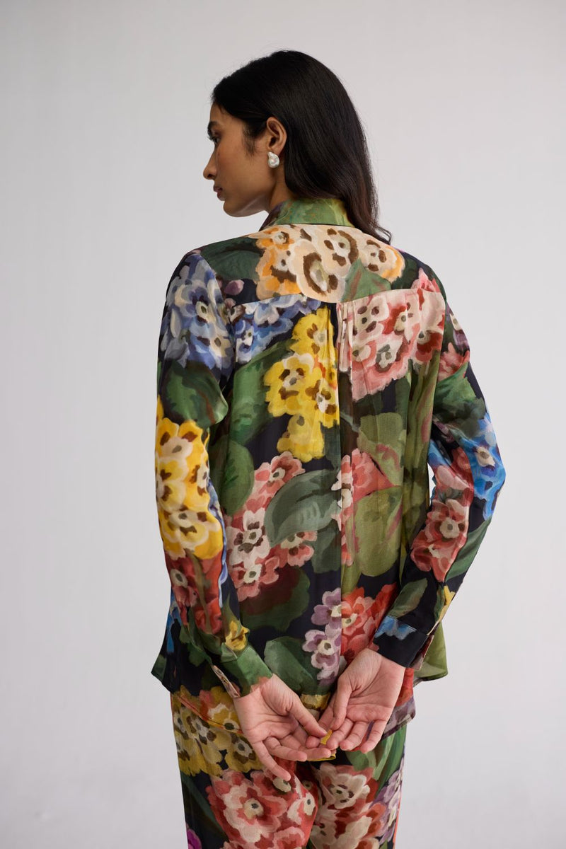 RAIN CO-ORD SET crepe co-ord set by YAM in multicolor for women Worldwide