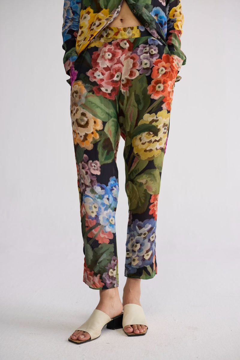 RAIN CO-ORD SET crepe co-ord set by YAM in multicolor for women Worldwide