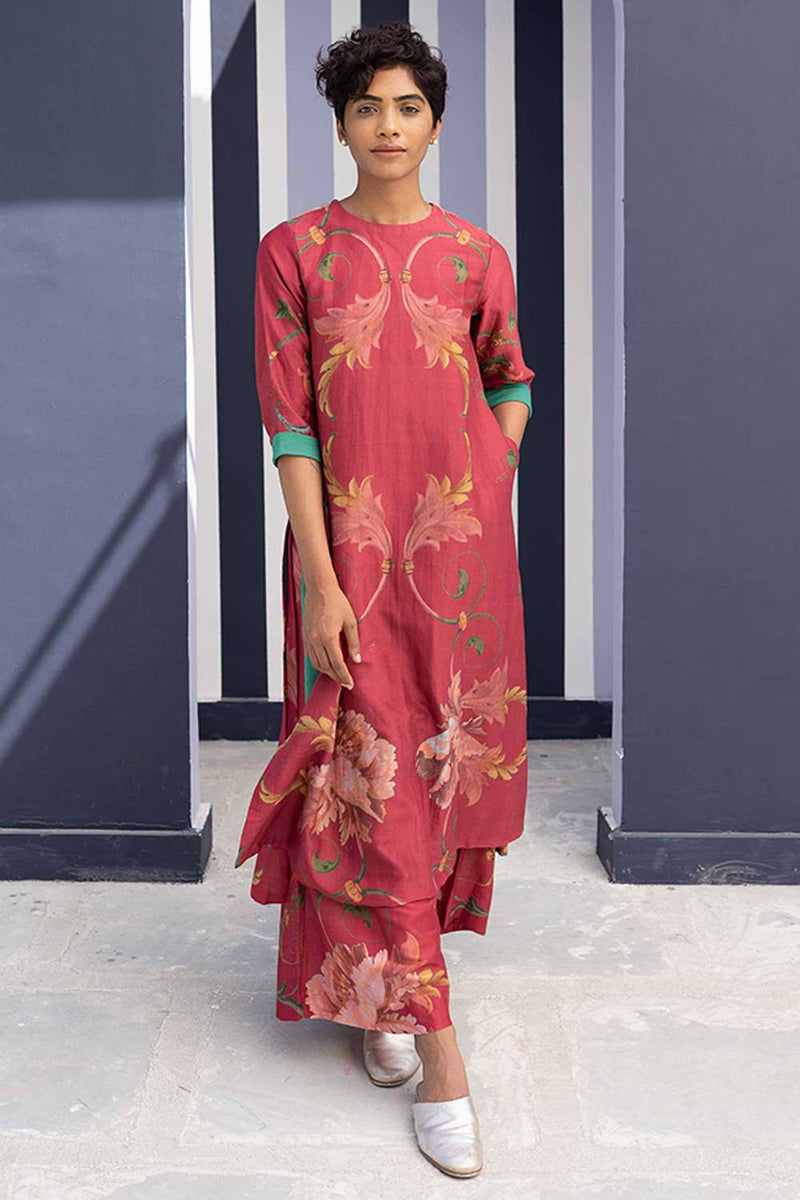 RANI ROSE KURTA SET Kurta Sets by Yam for women Worldwide