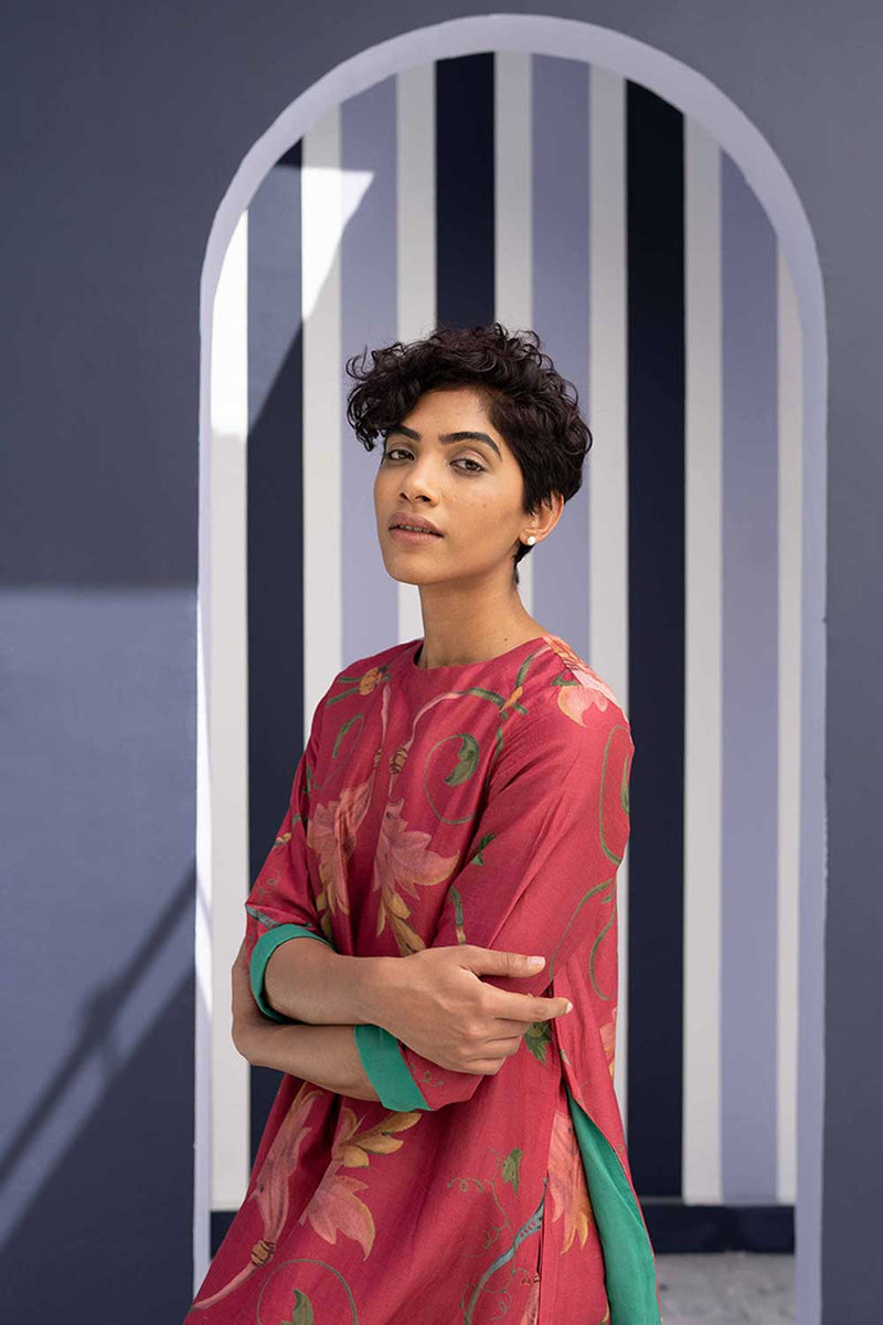 RANI ROSE KURTA SET Kurta Sets by Yam for women Worldwide