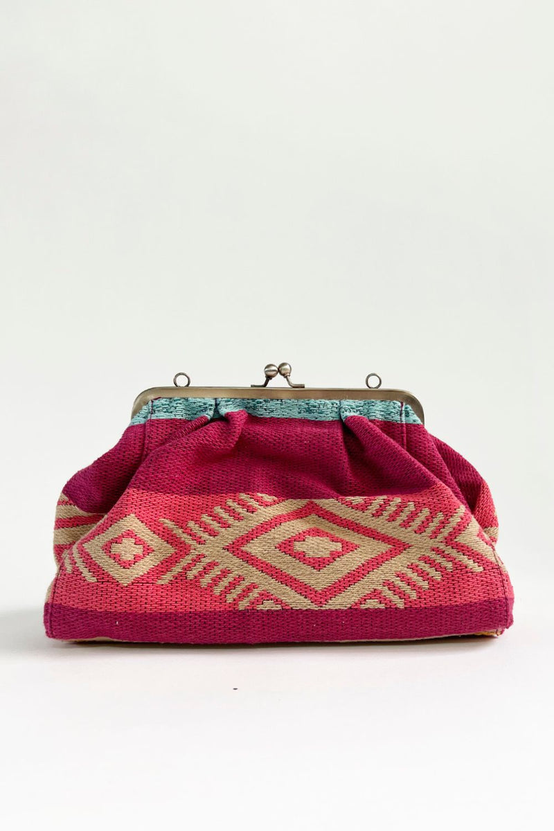 Rasberry Clutch by Khara Kapas for women Worldwide
