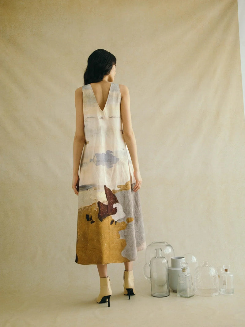 Ravine Dress - Meadow Print poplin by CORD for women Worldwide