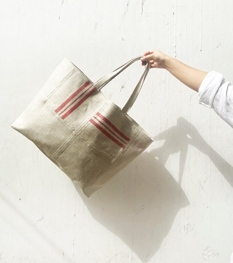 Red Nautical Bag cotton by Khara Kapas for women Worldwide