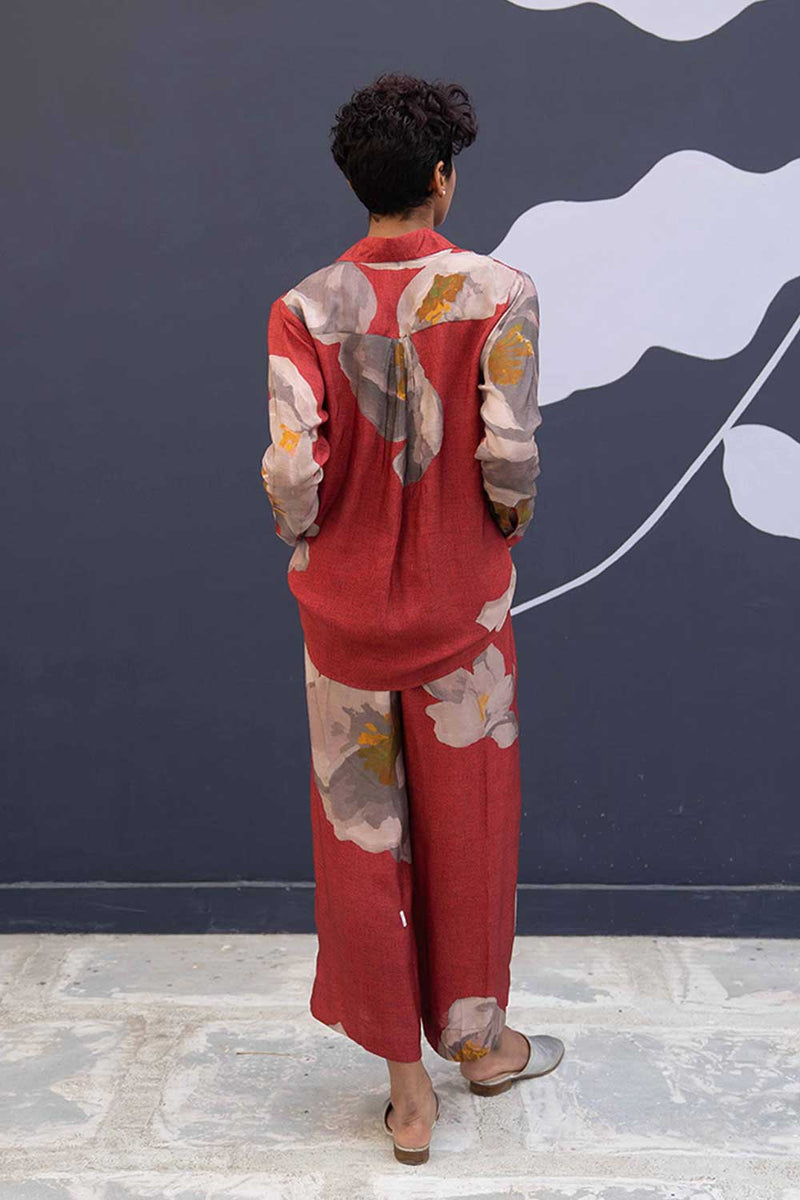 RED POPPIES CO-ORD Co-ord Set by Yam for women Worldwide