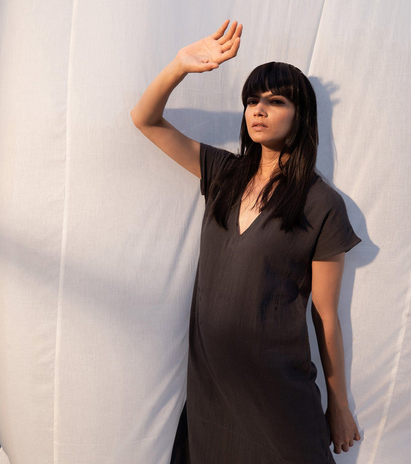 Regur by Khara Kapas in black for women Worldwide