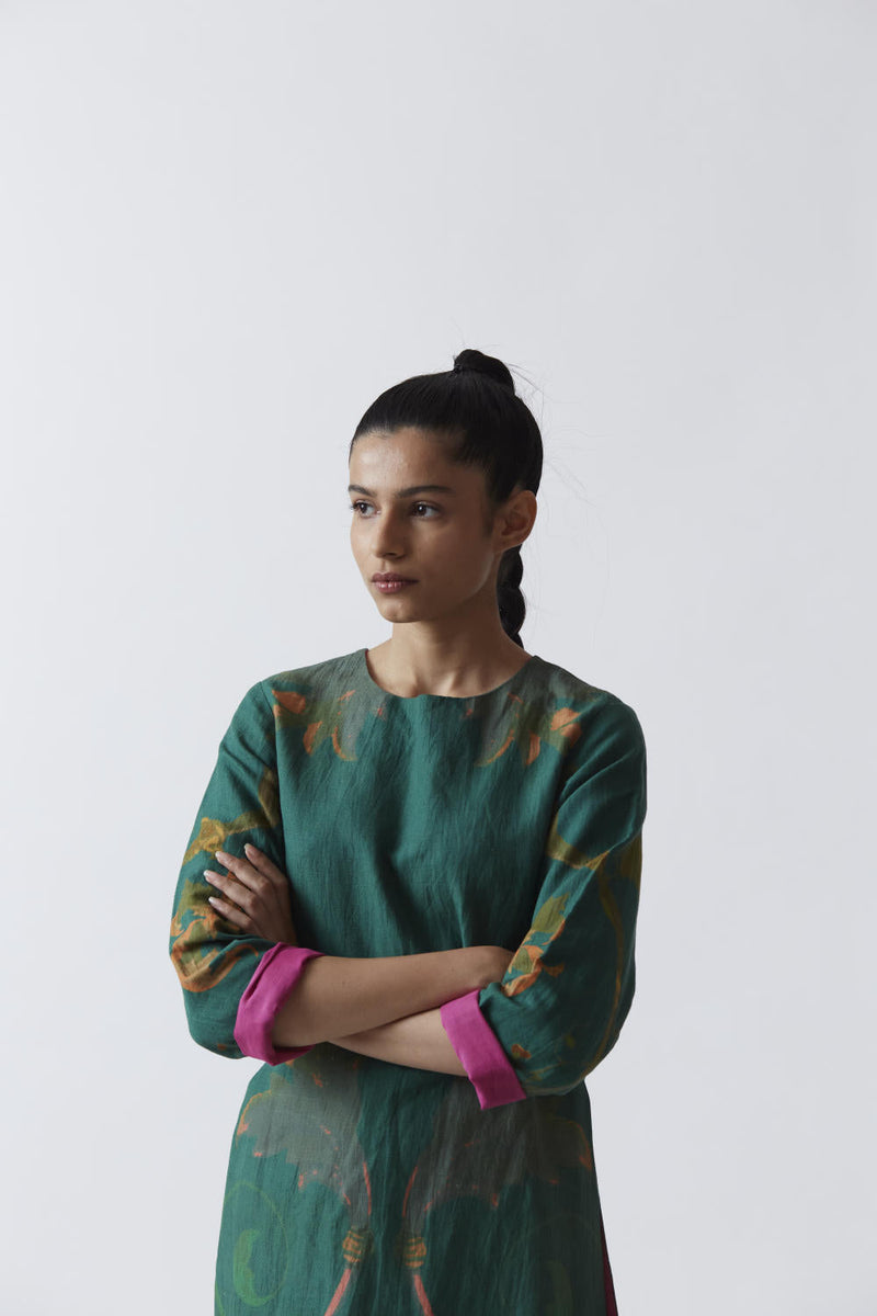 RHODE LINEN KURTA SET Kurta Sets by Yam for women Worldwide