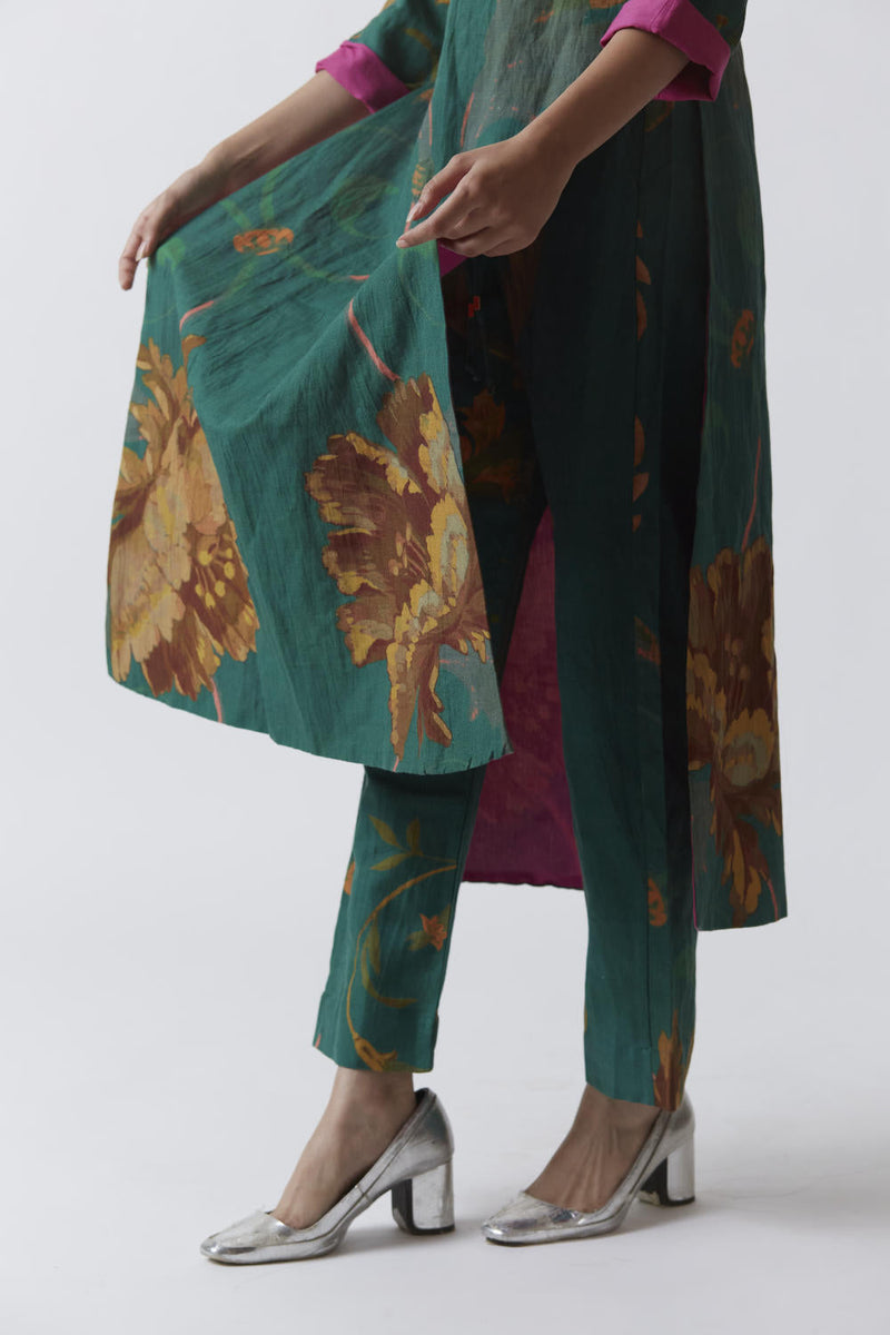 RHODE LINEN KURTA SET Kurta Sets by Yam for women Worldwide