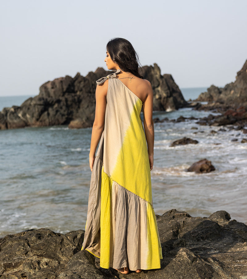 Ripple mud Dress by Khara Kapas for women Worldwide