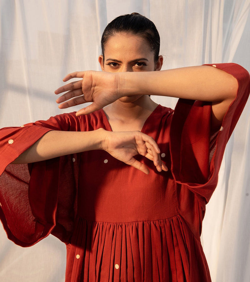 Rosa by Khara Kapas in red for women Worldwide