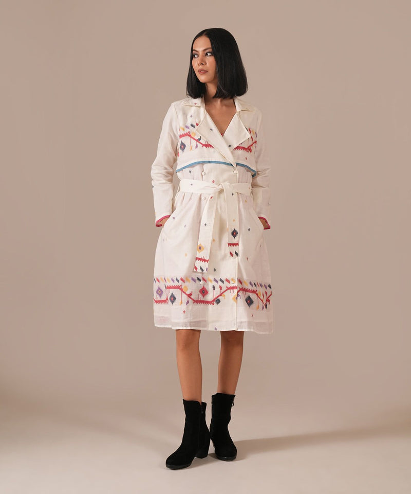 ROSE FLARE SET 100% cotton by Indigo Dreams in red color for women Worldwide