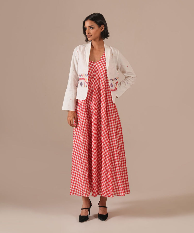 ROSE QUARTZ SET 100% cotton by Indigo Dreams in red color for women Worldwide