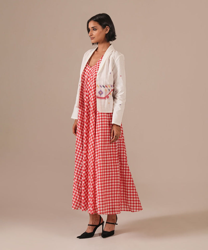 ROSE QUARTZ SET 100% cotton by Indigo Dreams in red color for women Worldwide