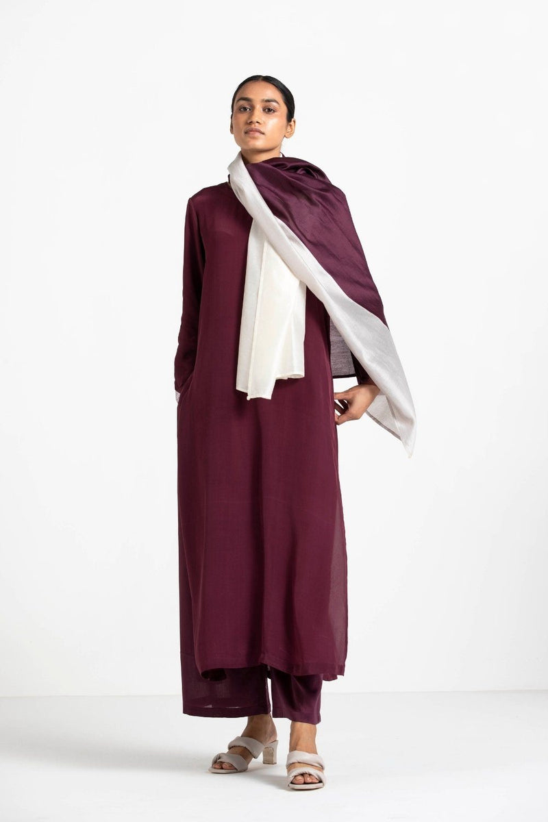Round Neck Tunic Co-ord (Set of 3) by THREE for women Worldwide