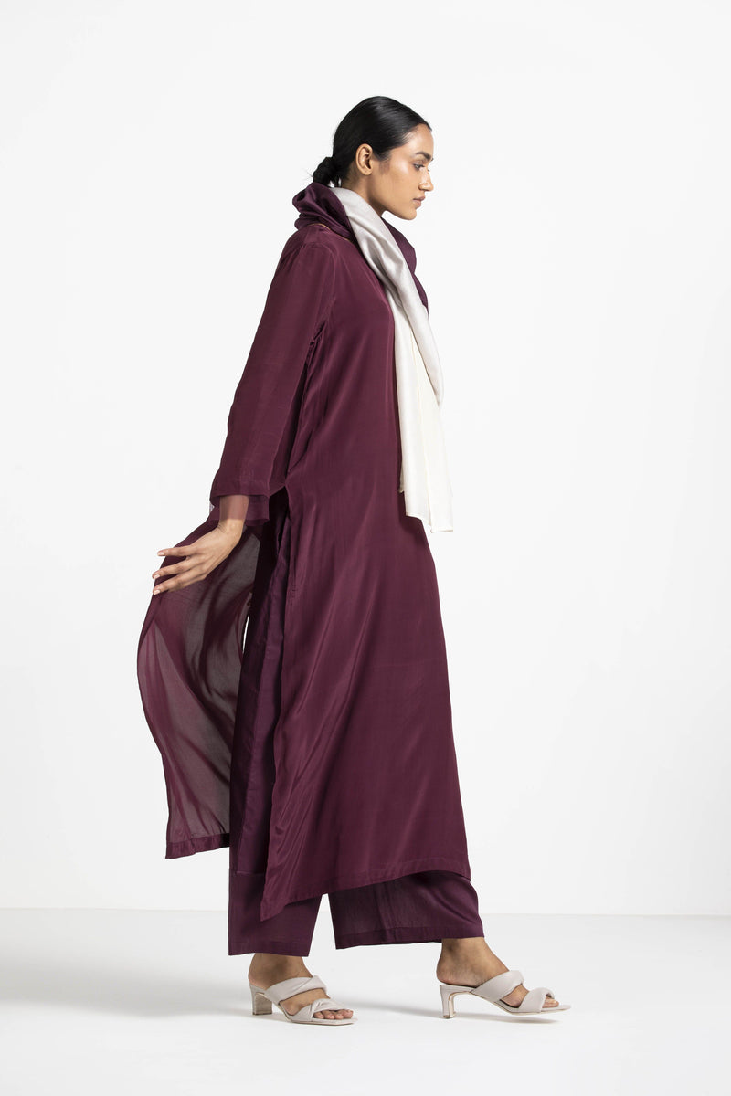 Round Neck Tunic Co-ord (Set of 3) by THREE for women Worldwide