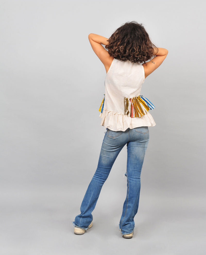 RUFFED TOP by Rias for women Worldwide